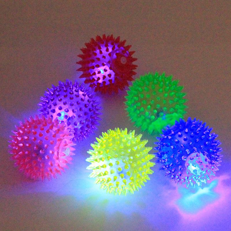 Pet Toy Ball Sting Ball Puppy Glowing Sound Dog Can't Bite Cross-border Amazon Popular Cat and Dog Toys