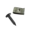 10 Sets Screws Flat Iron M4 M5 Threaded Insert Clip Rivet Use For Furniture Car Accessories Carbon Steel Spacer Screws Clip Kit