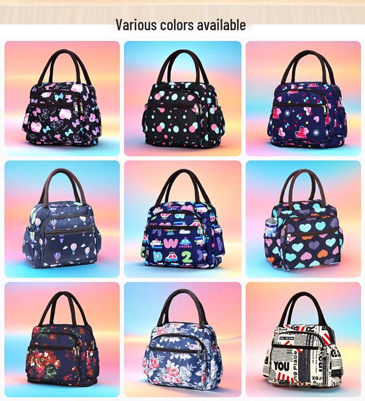 2025 High-End Multi-Pocket Floral Women's Tote Handbag