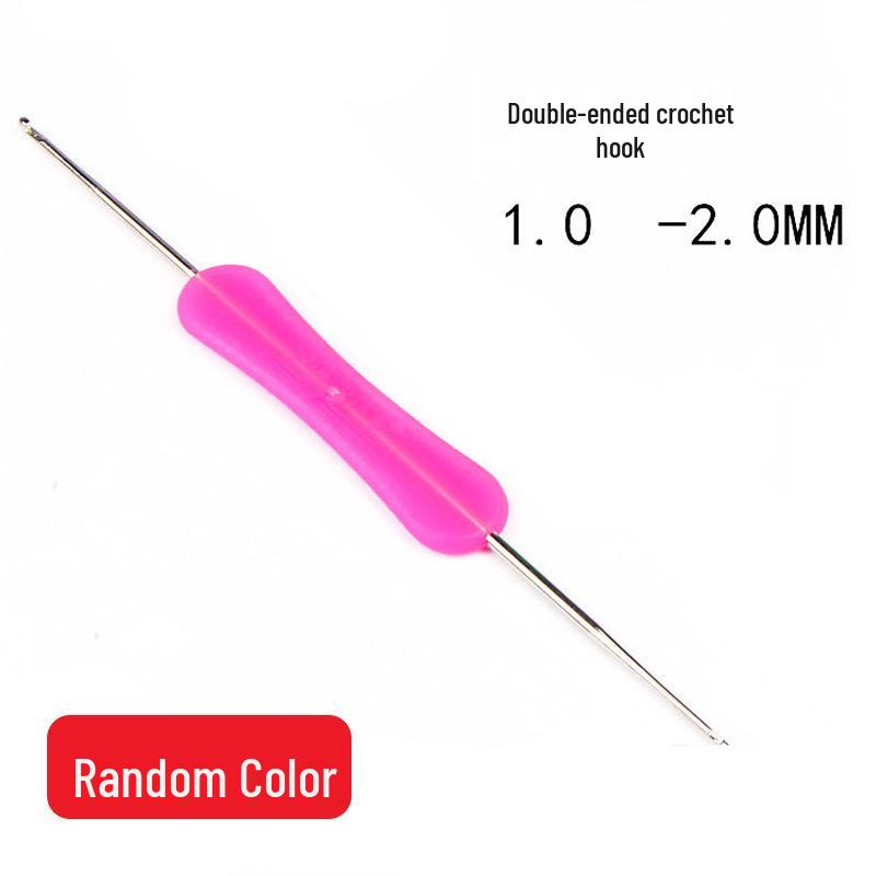 

12-Color Soft Rubber Crochet Hook Set for DIY Knitting and Sweater Yarn Projects