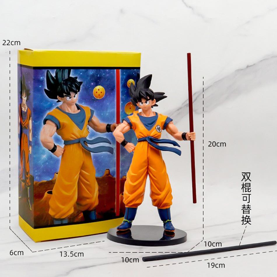 Dragon Ball Son Goku Super Saiyan 20cm Action Figure Collectible Ornament DBZ Anime PVC Model Gift for Christmas In Stock