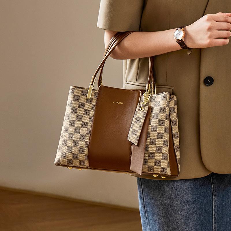 Mrs. Qiao Women's Bag 2025 New Handbag Large Capacity Mom Bag Crossbody Bag High-end Luxury