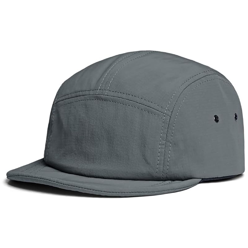 

[Laquest] men s jet cap five panel cap polyester water repellent ladies spring summer autumn (gray, 58cm)