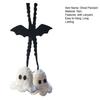 1 Pair Cartoon Ghost Pendant Crochet Car Mirror Hanging Accessories