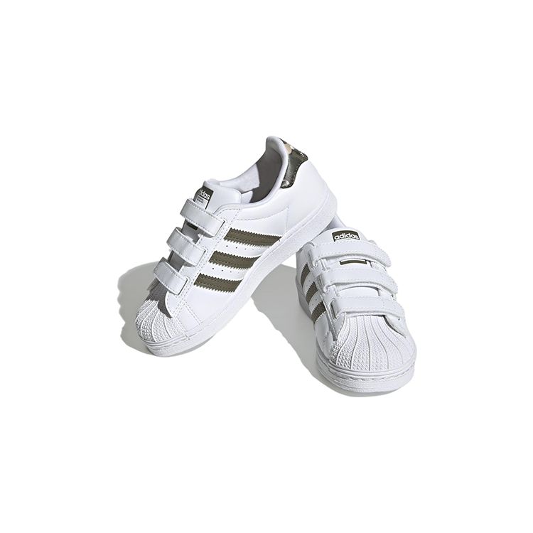 Adidas Superstar Dětské Bílé Camo Dětské Tenisky Cloud-White Olive-Strata HQ4285