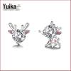 Exquisite Irregular Elk Stud Earrings - Cute Christmas Gift for Women