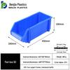 Large Wall-Mounted Plastic Screw Organizer with Compartments