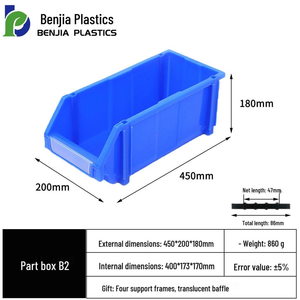 Large Wall-Mounted Plastic Screw Organizer with Compartments