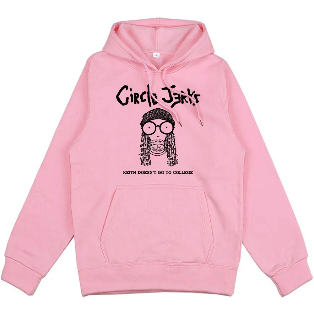 Keith Doesn't Go To College Hoodies Circle Jerks Punk Band Sweatshirts Rock Men Streetwear Graphic Clothes Unisex Hoodie