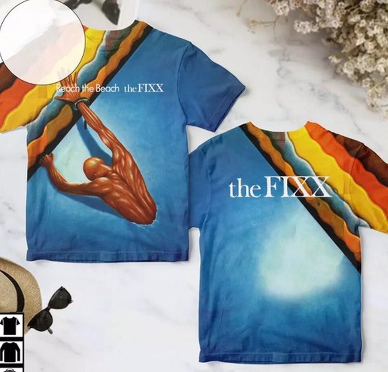 The Fixx Reach The Beach Album Cover AOP 3D T-shirt S