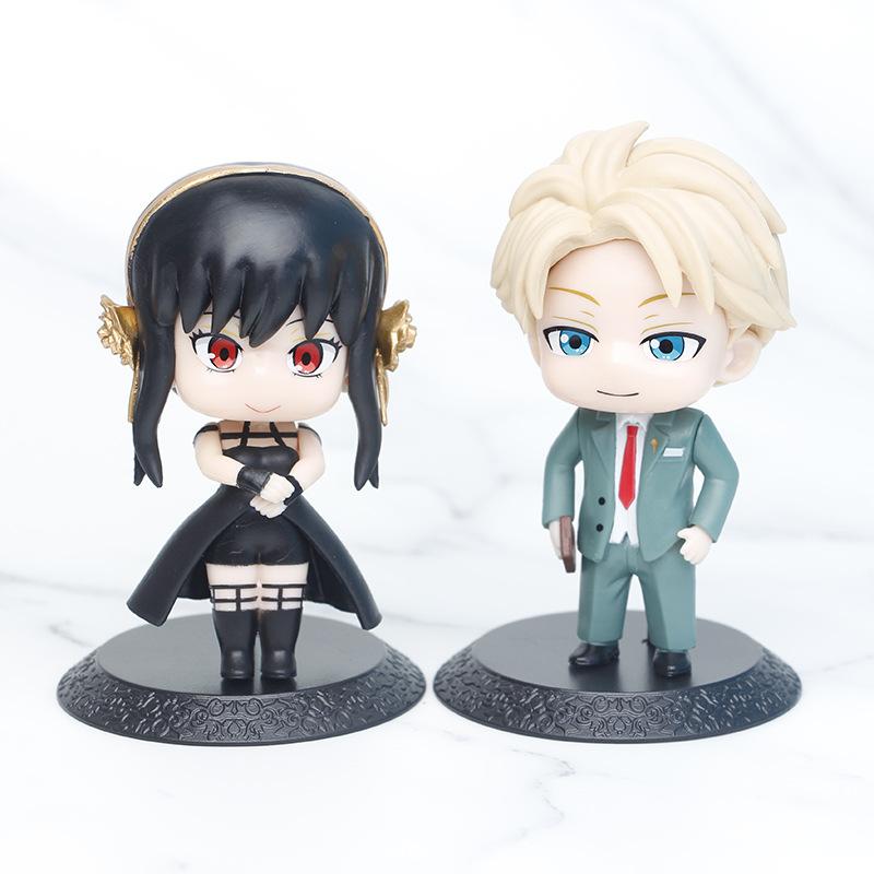6PCS/SET Anime Spy X Family Anya's Chimera Forger Anya PVC Figure Model Toys Decorative Gift