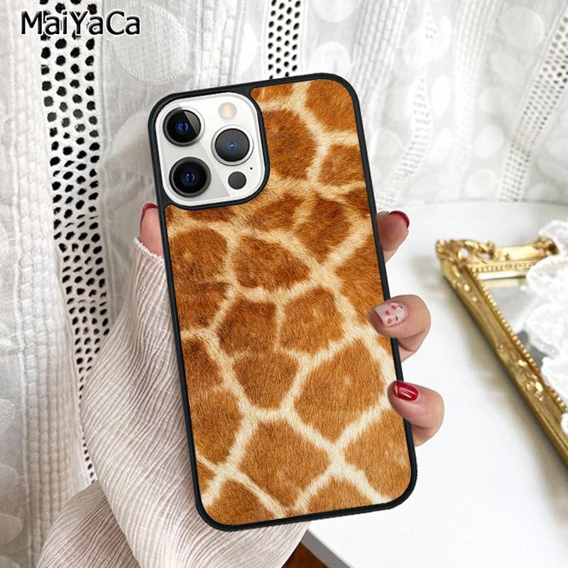 Giraffe Skin Pattern Phone Case Cover For iPhone 17 Air 16 15 6s Plus 11 12 13 14 Pro Max Shell Coque
