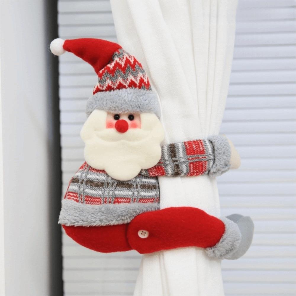 Plush Window Curtain Buckles Magic Tape Curtain Strap New Christmas Curtain Tieback  Home Decor