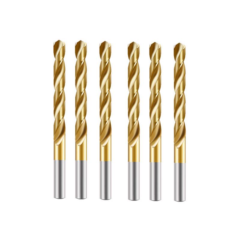 Cobalt Titanium-Plated Straight Shank Twist Drill Bit for Stainless Steel - Ultra-High Hardness Electric Drill Bit