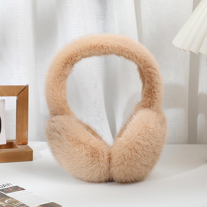 Unisex Plush Cartoon Earmuffs: Cute Foldable Winter Ear Warmers for Cold Protection