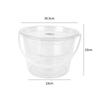 Transparent Plastic Bucket Set