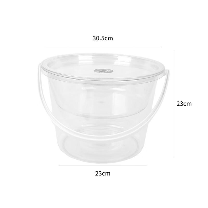 Transparent Plastic Bucket Set