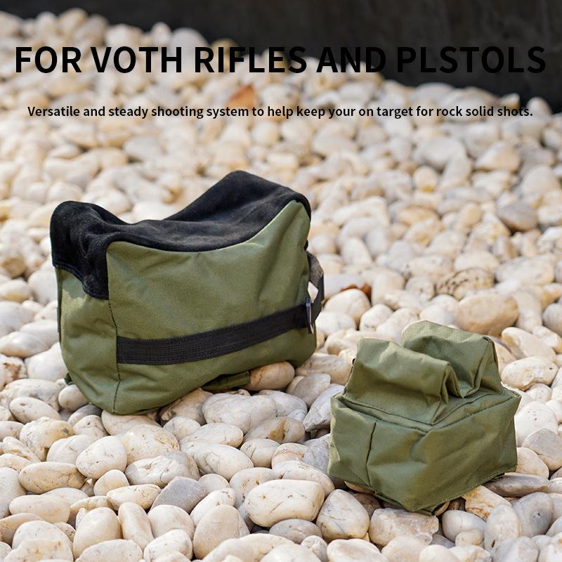 Camouflage Outdoor Cowhide Gun Rest Tactical Sandbag for Shooting and Military Enthusiasts
