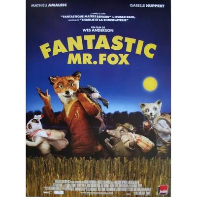 Plakat Filmowy - FANTASTYCZNY PAN LIS - Mały format 53x40cm - Vintage - Zwinięty - Dekoracja ścienna