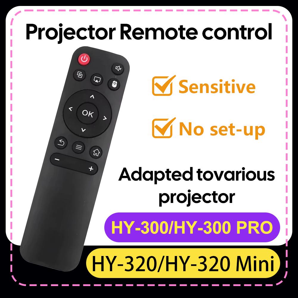 HY300 PRO Remote Control Compatible With HY300 PRO and HY320 MINI Projector Replacement Remote