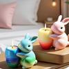 Reusable Silicone Carrot Planter Mold With Rabbit Theme DIY Resin Casting Craft Tool Decorative Tray Making Supplies