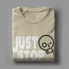 Just Stop Oil Save the Earth Men T Shirt Environmentalism Funny Novelty Tees Short Sleeve Crewneck T-Shirts Pure Cotton Gift Top
