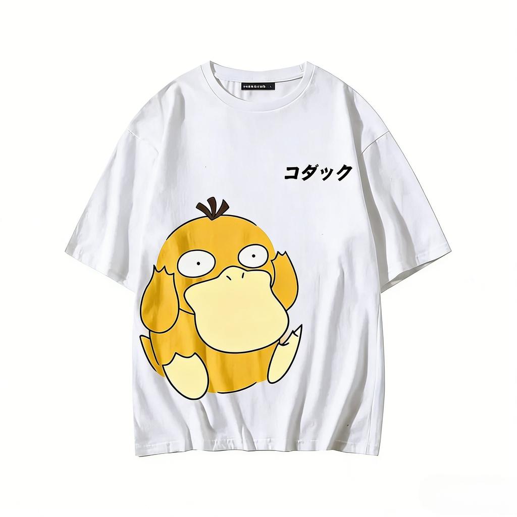Anime Pokemon Psyduck Grafisch Bedrukt T-shirt Heren- en Dames-T-shirt Heren Tops Harajuku Y2K T-shirt 2026 Zomer Nieuw