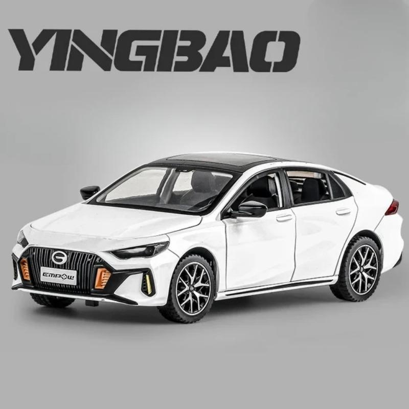 1/24 Trumpchi EMPOW55 Car Model Toy Diecast Metal Shock Absorption Street Sports Vehicle Sound and Light for Children Gift