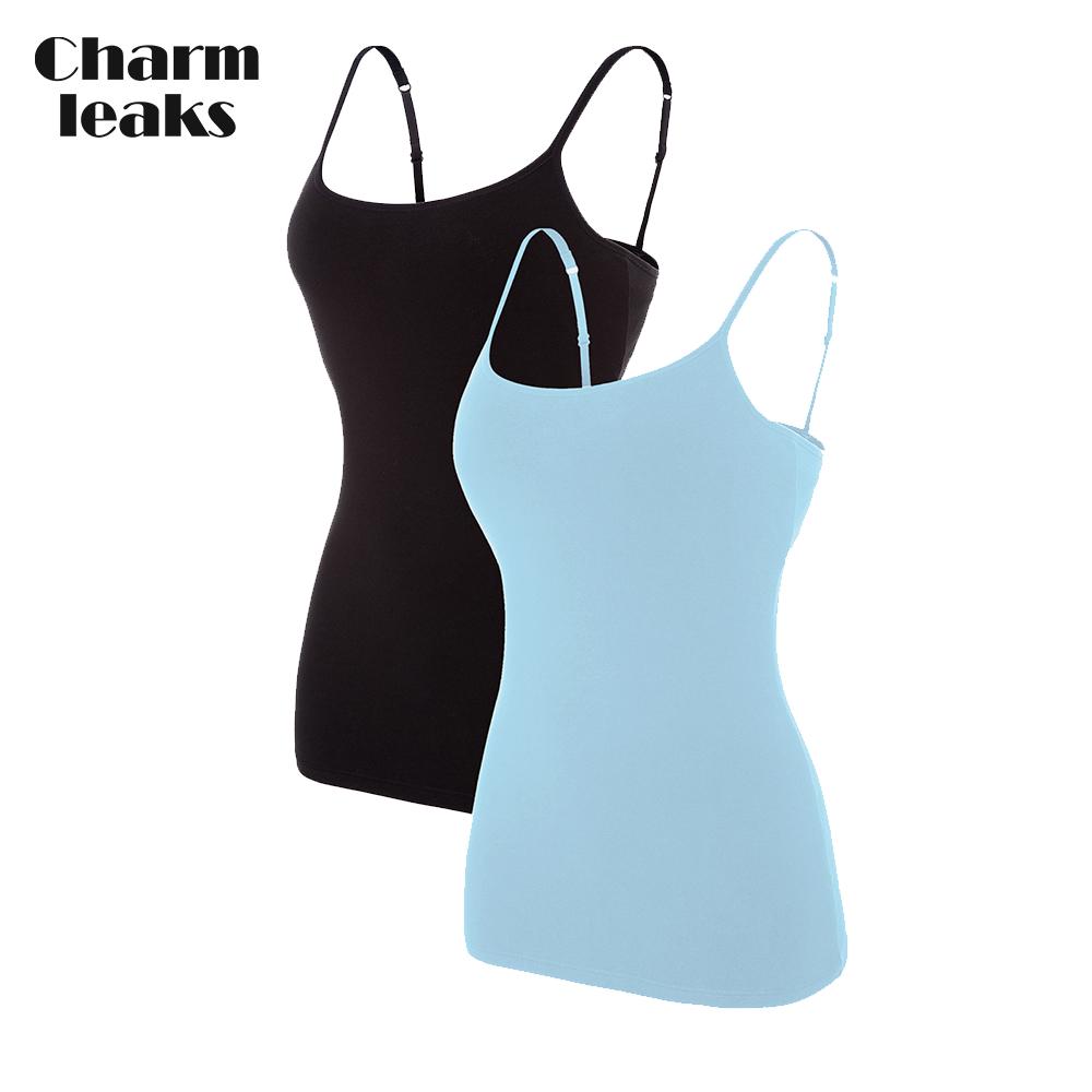 

Charmleaks Жіноча нижня білизна, бавовняна майка, нижня білизна, жіноча нижня білизна з регульованими лямками, нічний одяг для сну, комплект одягу для фітнесу x 2 XXL синій