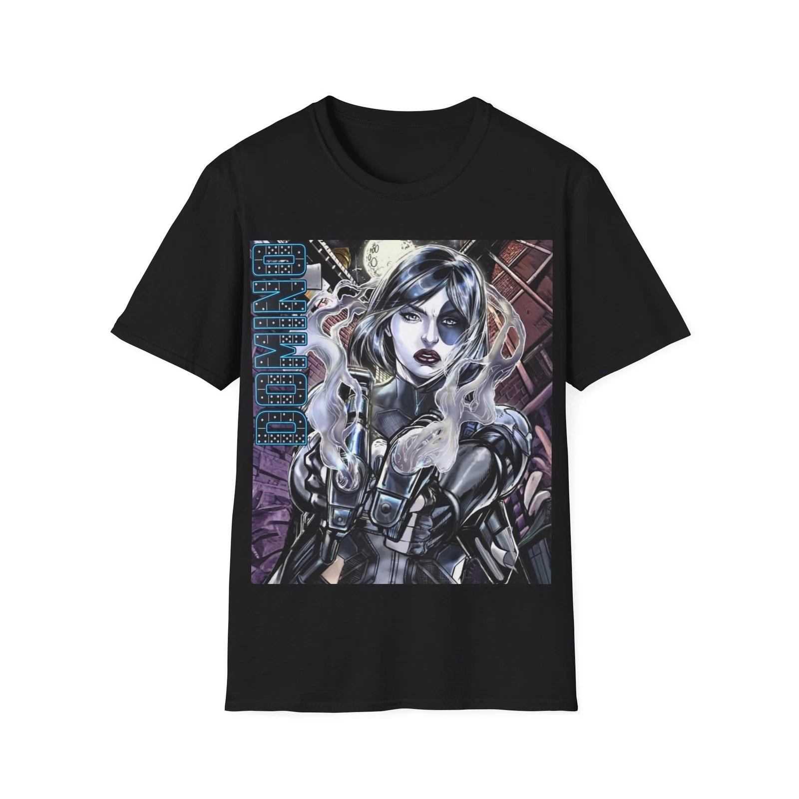 

Domino T Shirt X Men Mutant Luck Assassin Tee 2XL