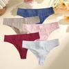 FINETOO 5PCS/Set T-Back Intimates Lingerie Sexy Women Seamless Panties Breathable Thong Underwear for Female Intimates Lingerie