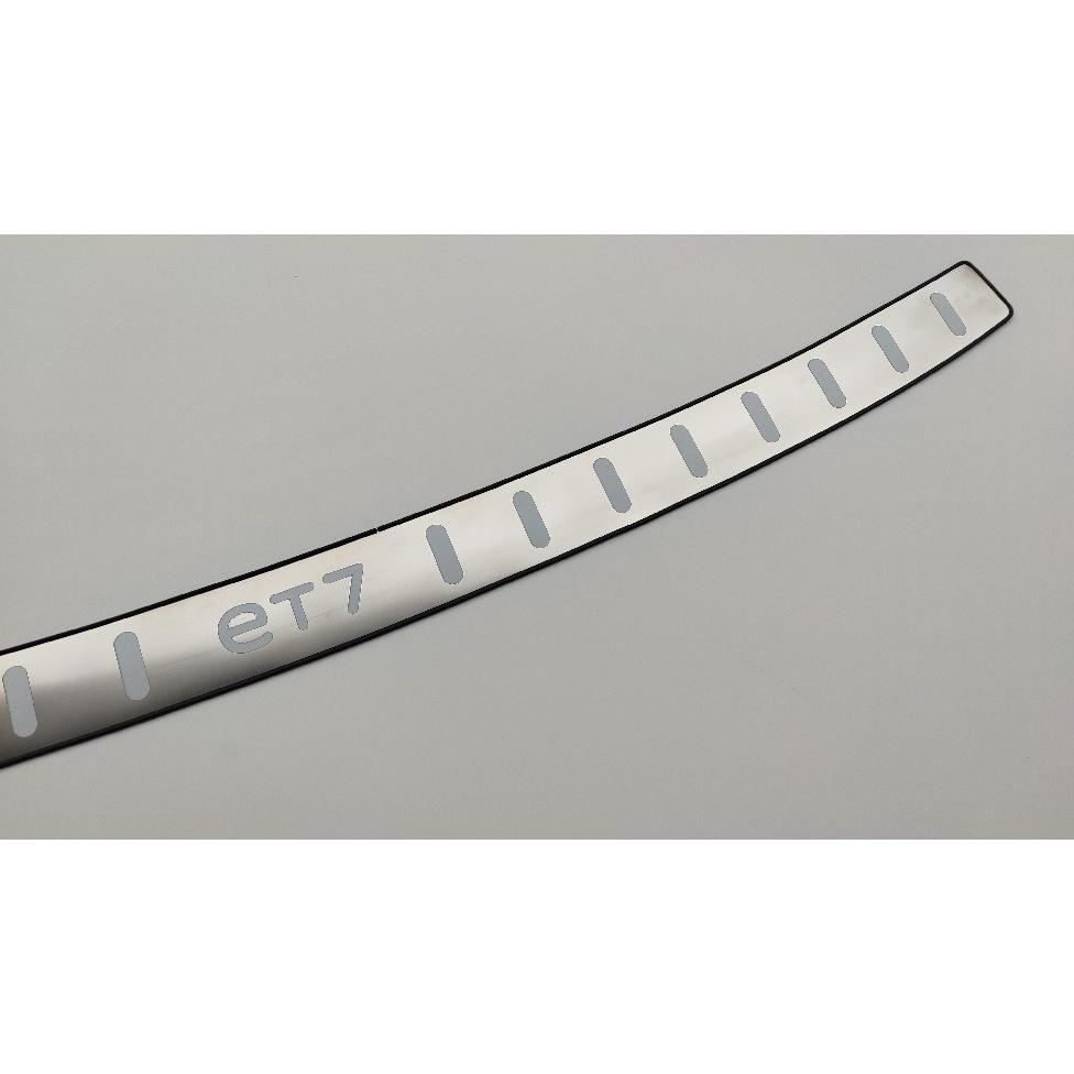 For NIO ET7 Car Accessories Trunk Trim Rear Bumper Protector Stainless Steel Door Sill Scuff Plate Sticker  2022
