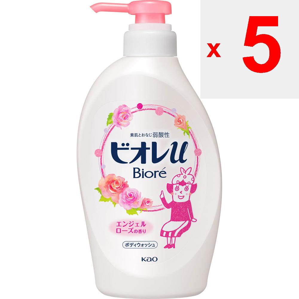 KAO Biore u Biore-u Angel Rose Scent Pump 480 ml do zastosowań ogólnych (Biore II) Mydło do ciała Nanieś odpowiednią ilość mydła na wilgotny ręcznik lub gąbkę, spień i