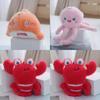 Lovely Cartoon Sea Creatures Plush Keychain Essential For Kids And Adults