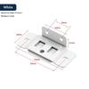 4Pcs Home Renovation Diy Tool Accessories Fixed Fastener 2-In-1 Insert Furniture Laminate L-Shaped 90 Degree Connector