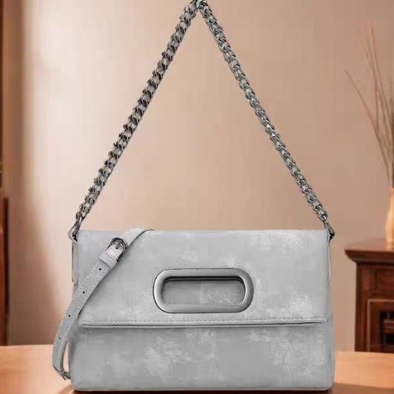 

Большая вместительная сумка-тоут, женская новая сумочка, модная универсальная сумка через плечо с ретро-текстурой, сумка на цепочке под мышкой 30cm*8cm*16cm чёрный