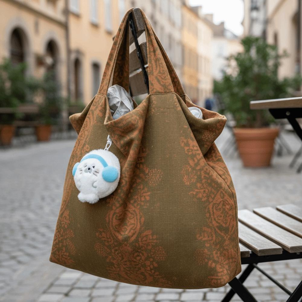 Pendentif phoque en peluche kawaii, porte-clés phoque doux et duveteux, cadeau de Noël