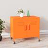 VidaXL Storage Cabinet Orange 60 X 35 X 49 Cm Steel