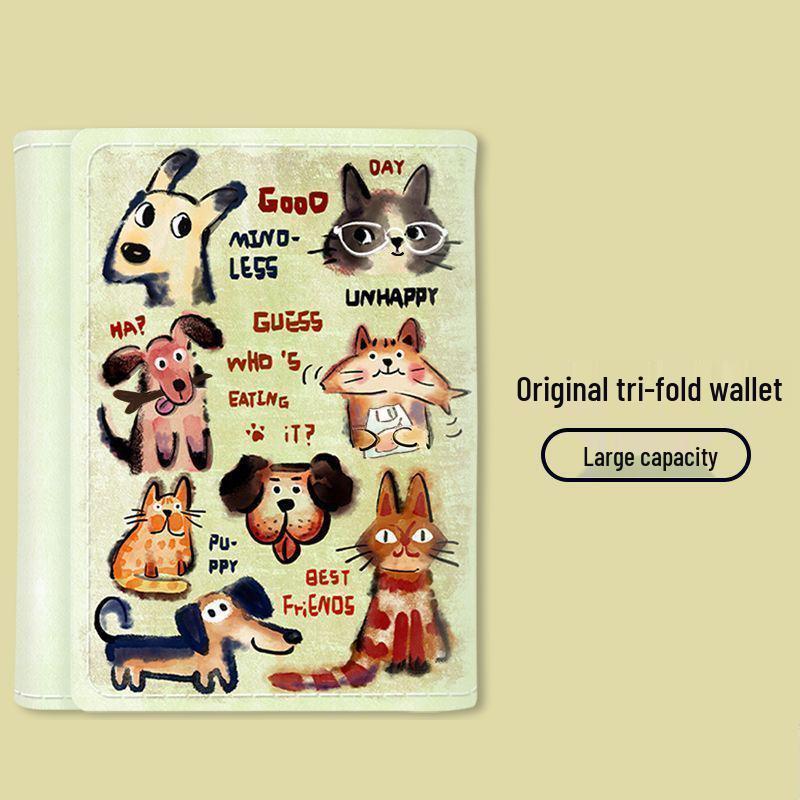 

Новая серия «Весенний пикник» для девочек, милый мультяшный кошелек - Антимагнитный дизайн с множеством слотов для карт для студентов