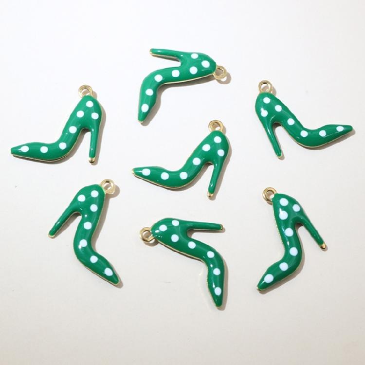 High Heel Shoe Jewelry Charm Stainless Steel Crafting Supplies For Handmade Accessories Key Rings And Bag Ornaments