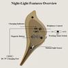Luxury Gold Bird Shape LED Night Light, Magnetic Motion Sensor Wall Sconce, Rechargeable Dimmable Night Lamp for Home Decor