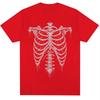 90s Vintage Style Rib Cage Graphic T Shirts Men Women Punk Y2k Harajuku Summer T-shirts Hip Hop Streetwear Oversized Tshirt