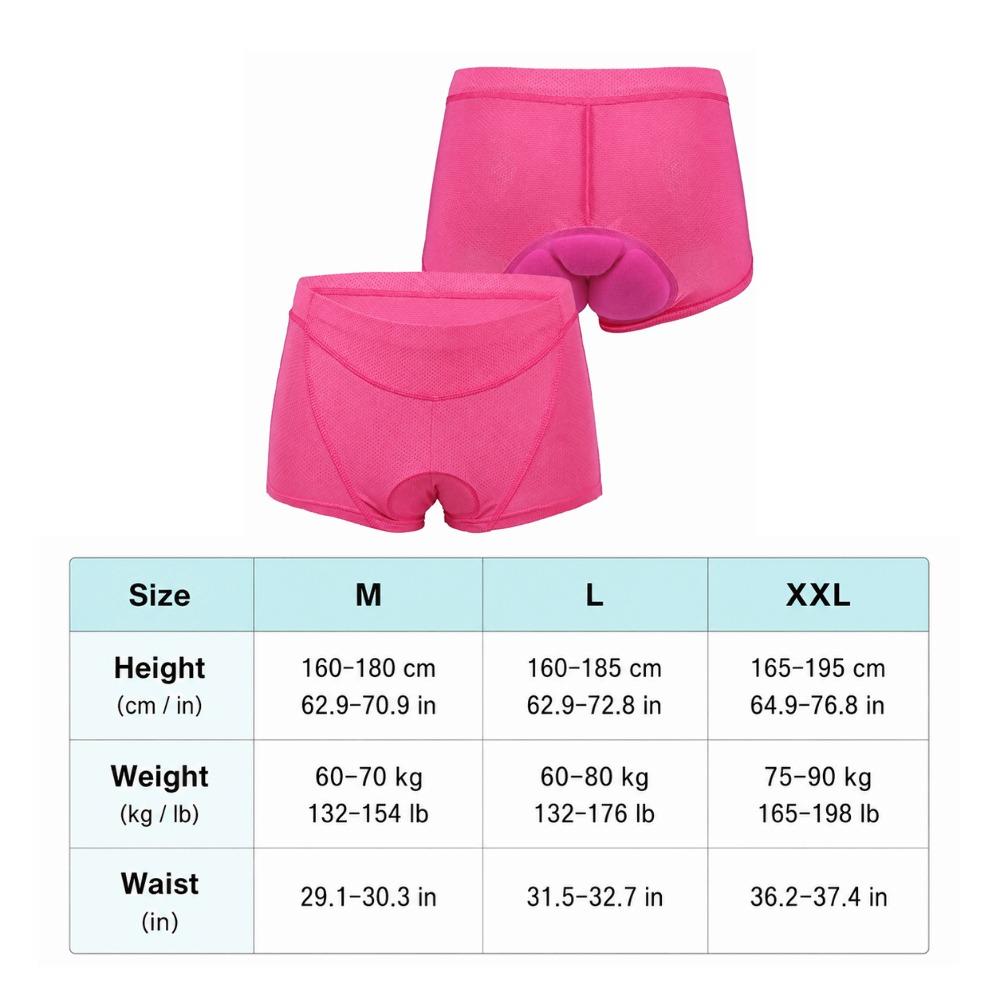 3D Pad Cycling Underwear Shorts Sweat Wicking Bike Underwear Pants Bike Shorts  Mountain Biking