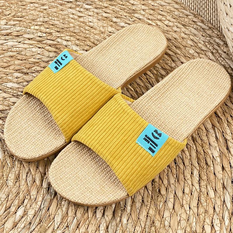 

New Summer Casual Women s Linen Slippers 40