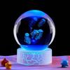 Laser Engraved Jellyfish Music Box Crystal Ball Night Light - Perfect Birthday Gift for Friends or Classmates