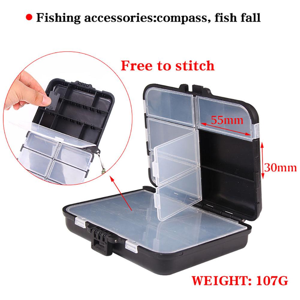 Fishing Tackle Bait Storage Boxes Organizer Portable Detachable Lures Fishing Box Fishing Gear Accessories
