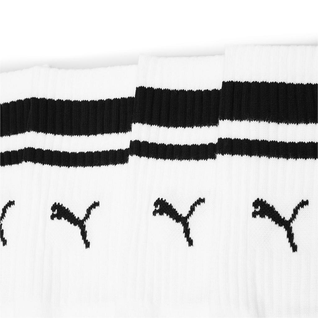 Puma Crew Heritage Stripe 2-Pack Unisex Socks White 90794402 Size 39-42