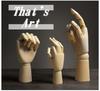 Wooden Drawing Hand Model Mannequin with Reference Drawing Cutouts (Children's Hands)