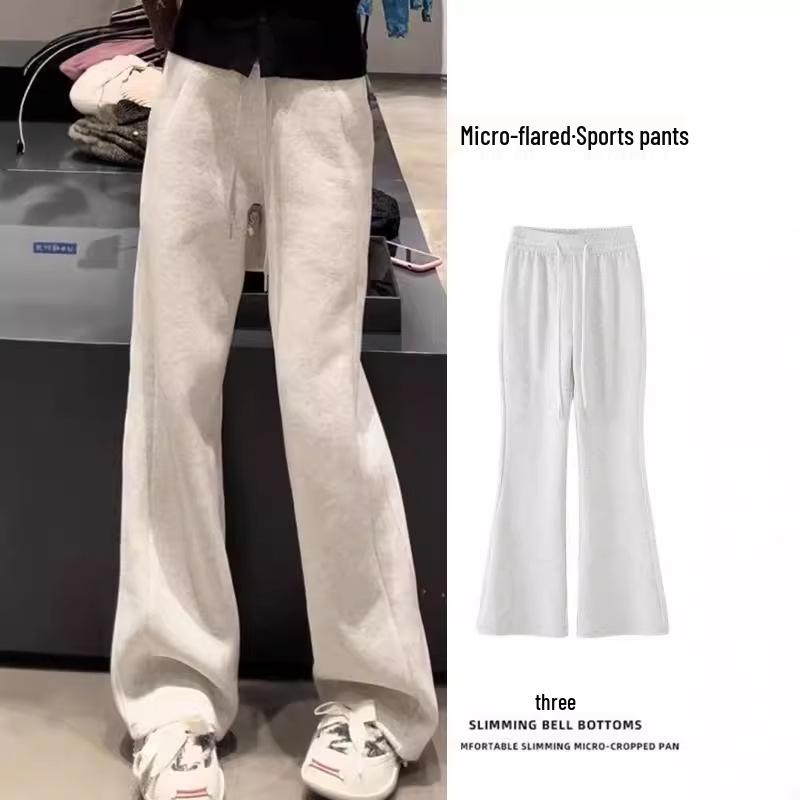 

Women s Gray Micro-Flared High-Waist Yoga Pants - Autumn 2024 XL [120-135]