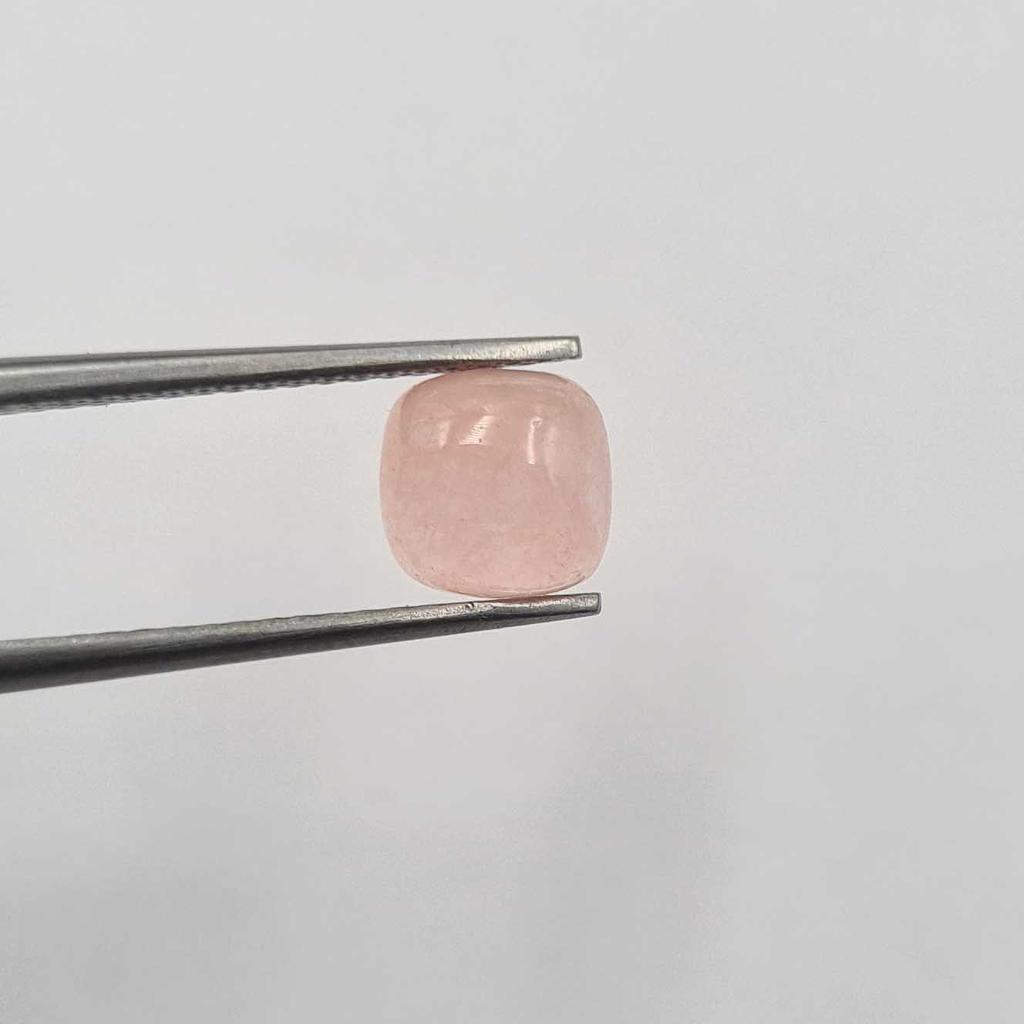 Dyed Pink Jade Square Cushion Cabochon Loose Gemstone Lot 3 Pcs 7 MM 5 CT For Jewelry Making